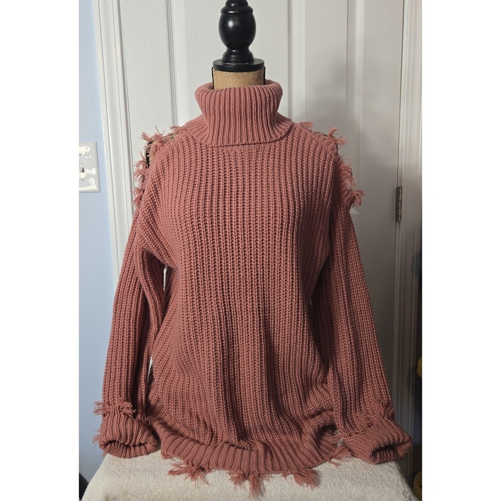 Almost Famous‎ Womans Pullover Turtleneck Sweater Size Large